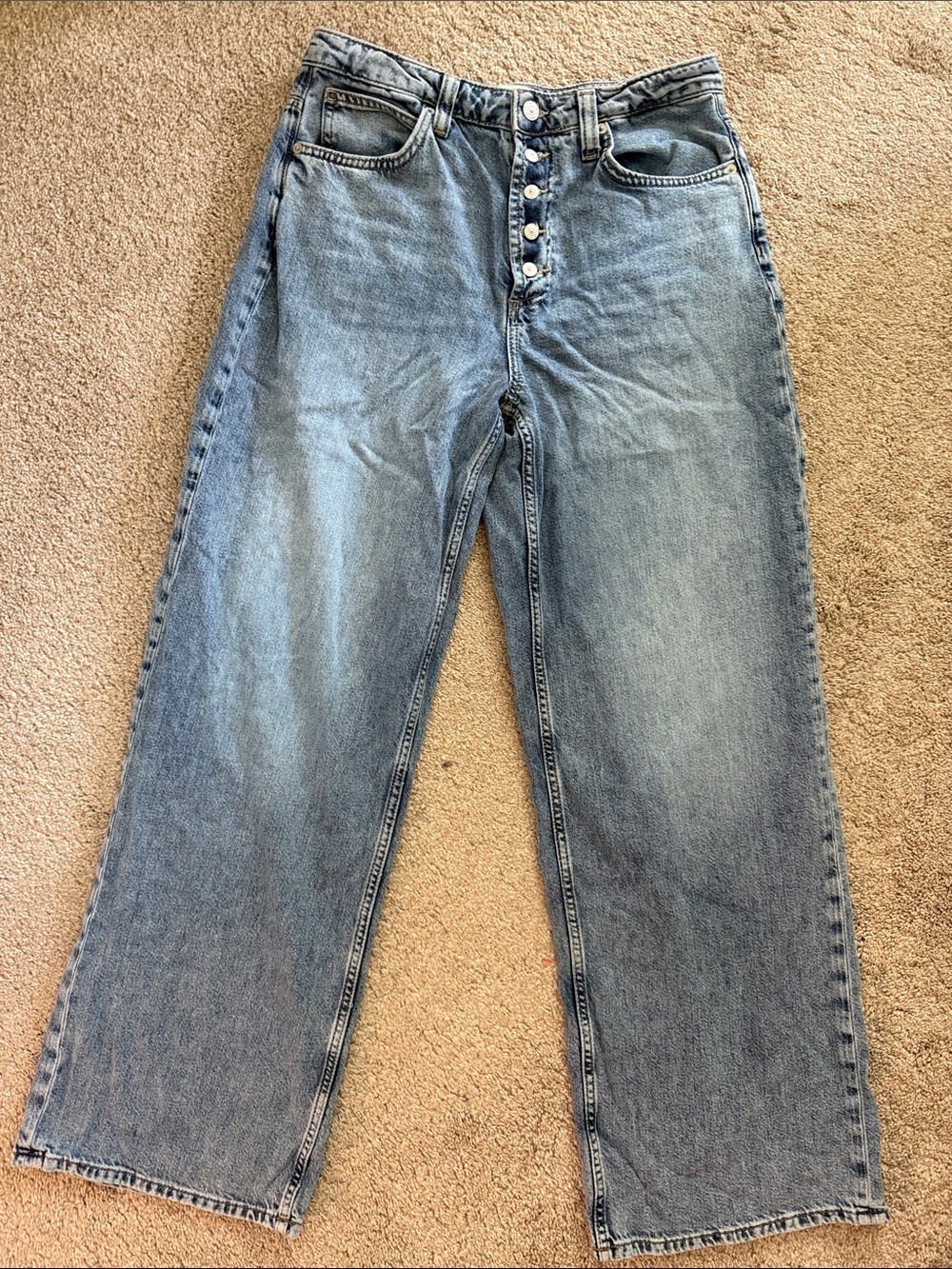 Classic Light Blue women’s  Button-Fly Jeans